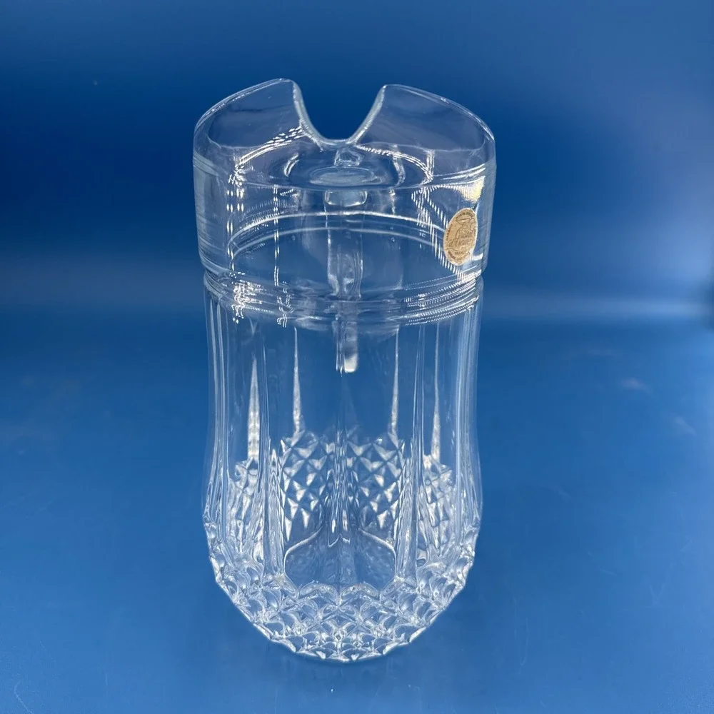 VTG Longchamp France 24% Lead Crystal Pitcher Cristal D'Arques 48 oz 9.5